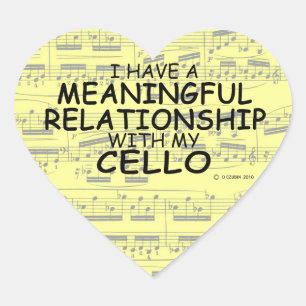 Cœur Relation significative Sticker Coeur Cello