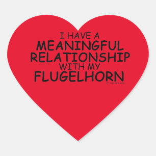 Cœur Relation significative Sticker Coeur Flugelhorn