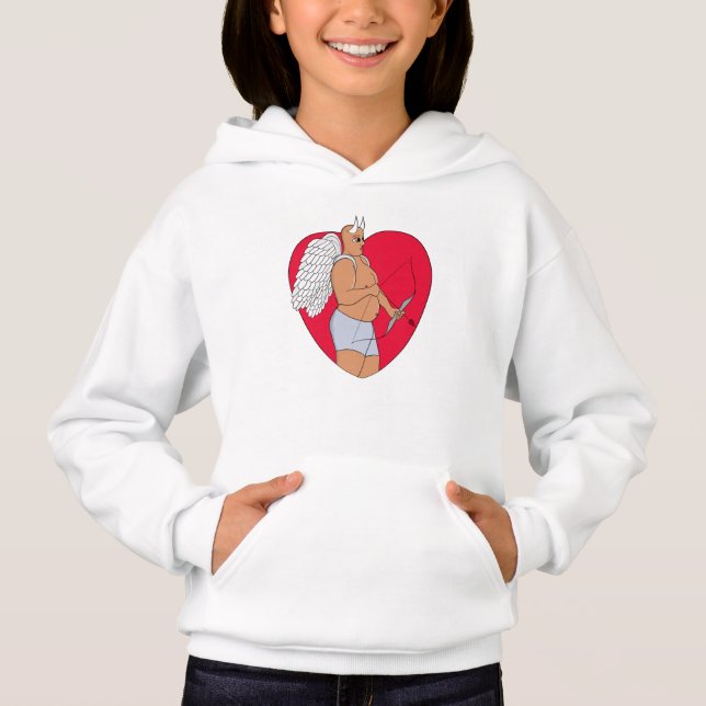 Coeur romantique avec un Cupide inhabituel (Devant)