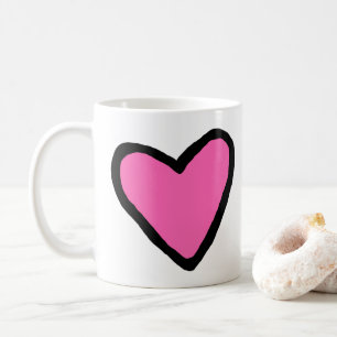 Coeur rose classique Mug