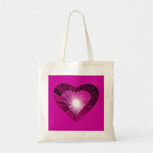 Coeur rose "coeur" sac fourre-tout rose