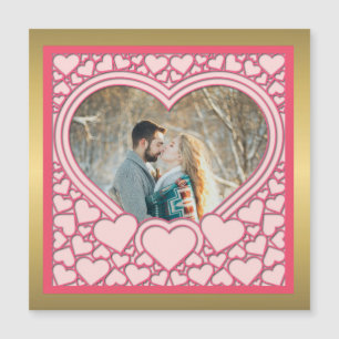 Cœur Rose Élégant Joyeuse Saint-Valentin Élégant