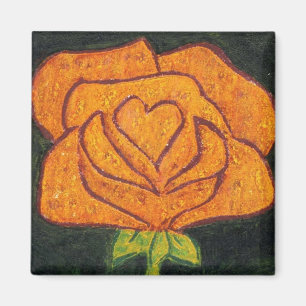 "Coeur Rose N° 2" Magnet floral