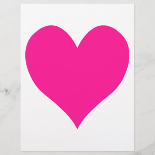 Coeur rose profond mignon
