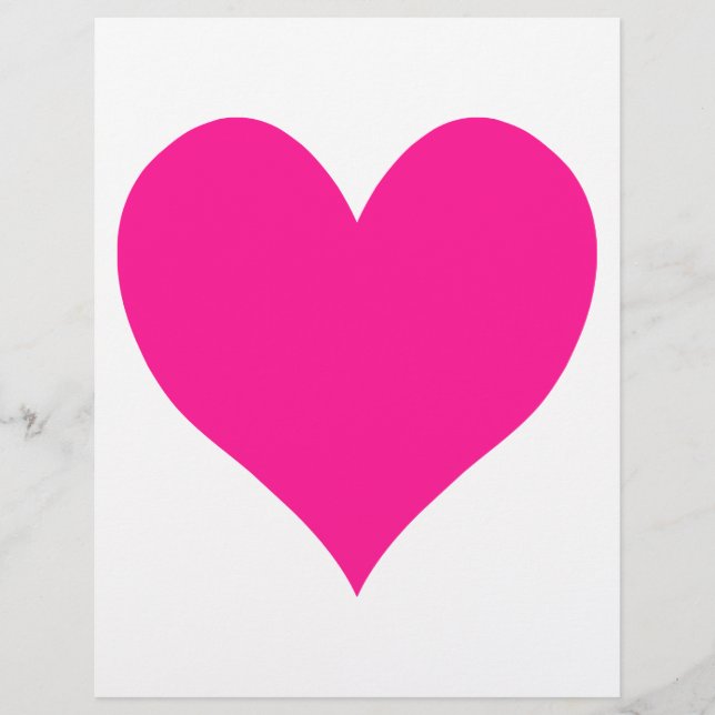 Coeur rose profond mignon (Devant)