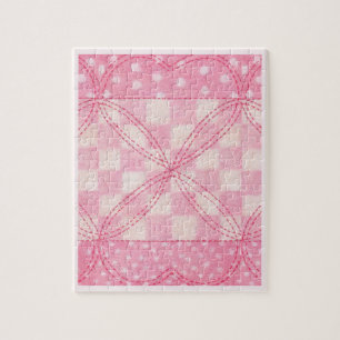 COEUR ROSE QUILT 8x10 Puzzle / Rose