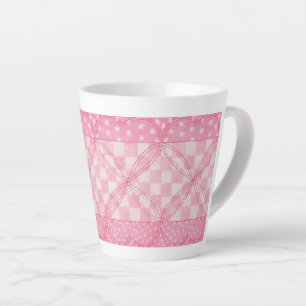 COEUR ROSE QUILT Latte Mug