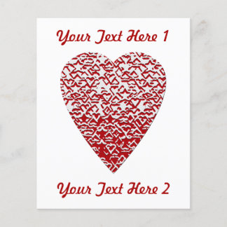 Coeur rouge et blanc. Conception Cardiaque À Motif