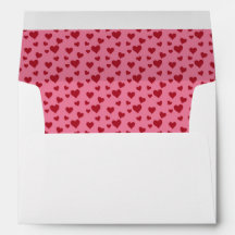 Coeur rouge et rose - Enveloppe Valentines