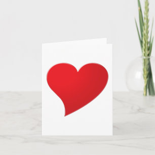 Coeur rouge mignon texte personnalisé Saint Valent
