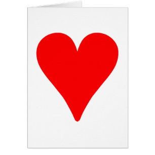 Coeur rouge mince
