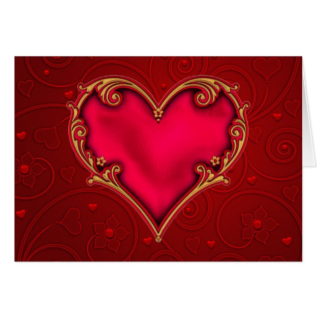 Coeur rouge royal (Devant horizontal)