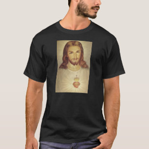 Coeur sacré de classique de T-shirt de Jésus