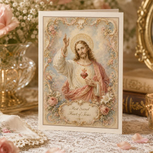 Cœur Sacré de Jésus Vintage pour Toutes Occasions