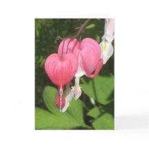 Coeur saignant floral - Carte de voeux Portrait