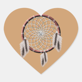 Cœur Sceau amérindien KRW Dreamcatcher - Sticker