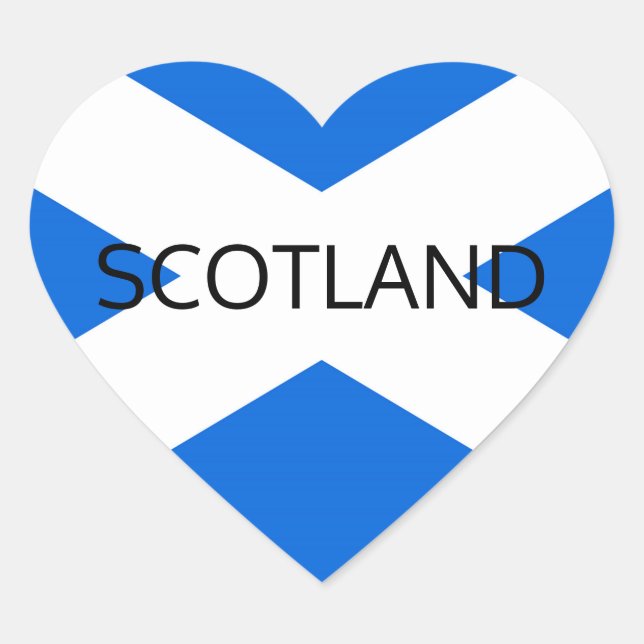 Cœur Scottish Flag Scotland Sticker arc1 (Devant)