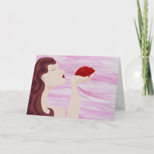 Coeur sentait baiser la carte de la Saint-Valentin