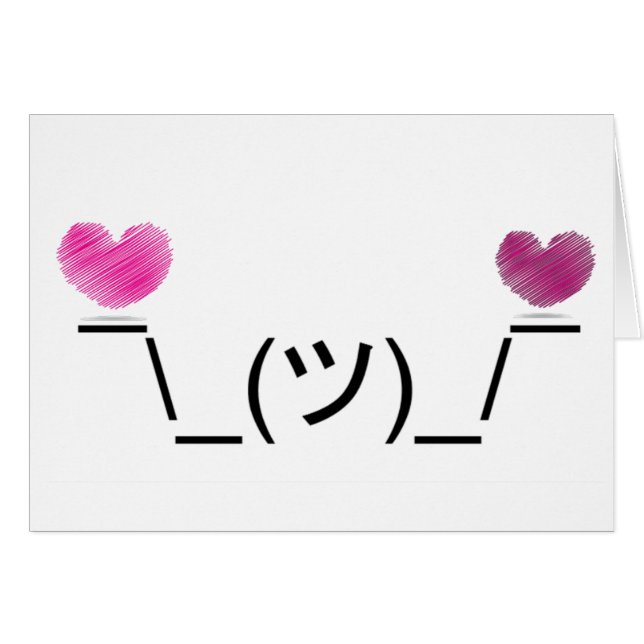 Coeur Smugshrug - personnalisable (Devant horizontal)