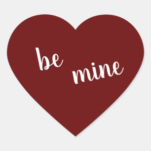 Cœur Sois à moi, mignon amour dire Coeur Sticker