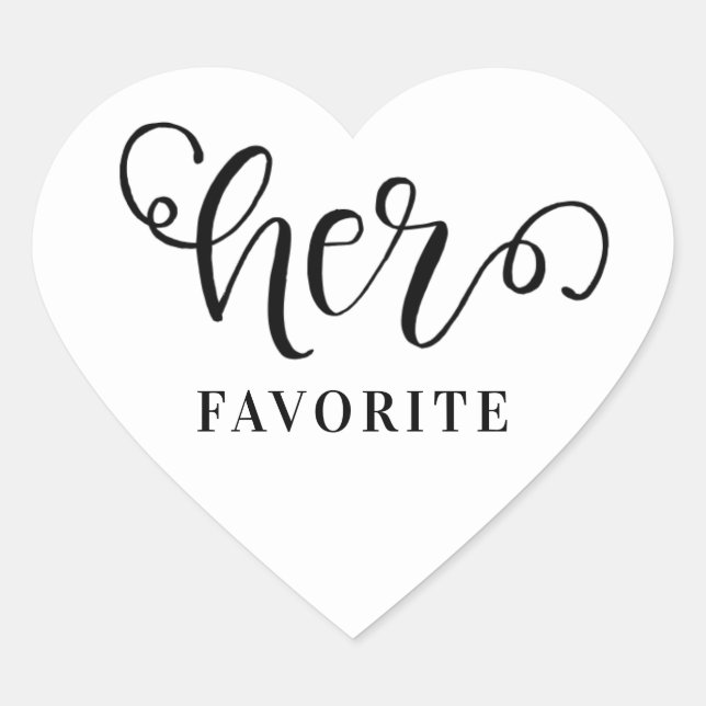 Cœur Son Sticker Coeur Mariage préféré (Devant)