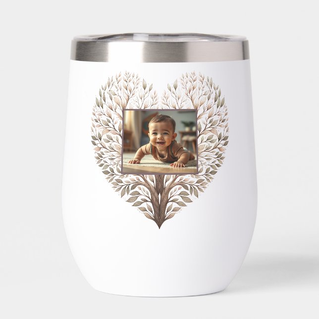 Coeur spécial Ajouter Photos Bouteille d'eau (Arrière)