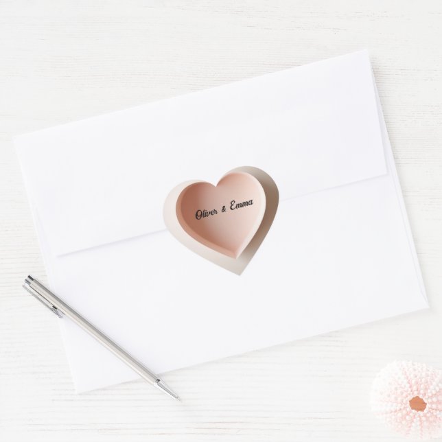 Cœur Sticker (Enveloppe)