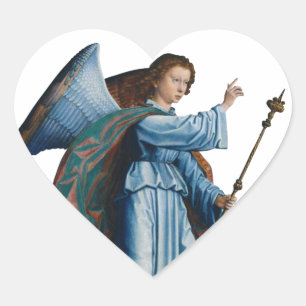 Cœur Sticker à ange médiéval