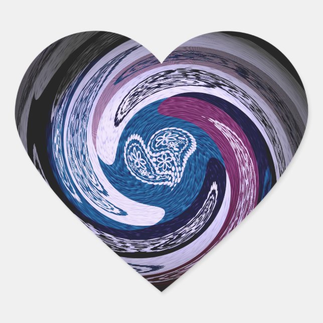 Cœur Sticker à bulle d'amour (Devant)