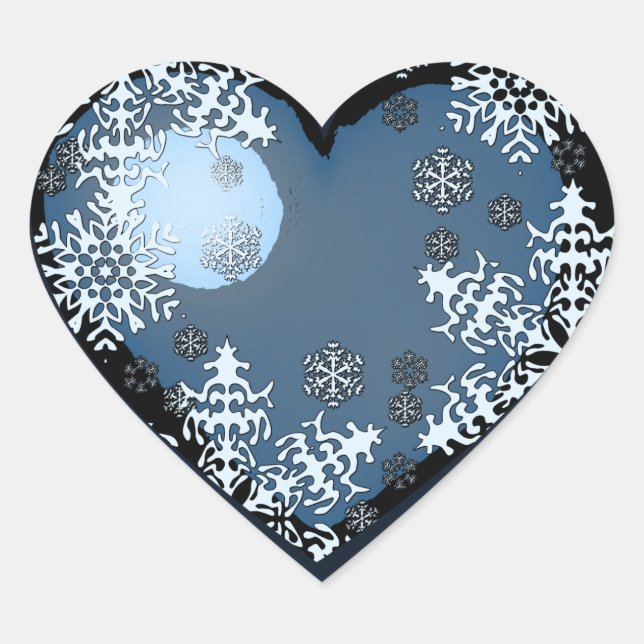 Cœur Sticker à coeur gelé (Devant)