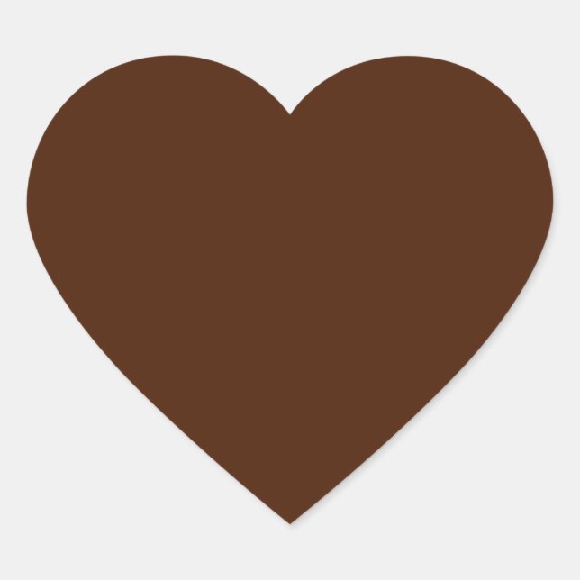 Cœur Sticker Brown (Devant)