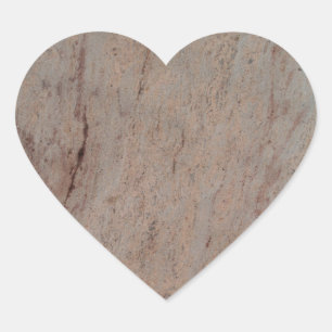 Cœur Sticker Brown en marbre rouillé