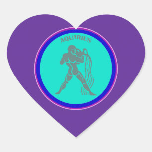 Cœur Sticker cardiaque Aquarius