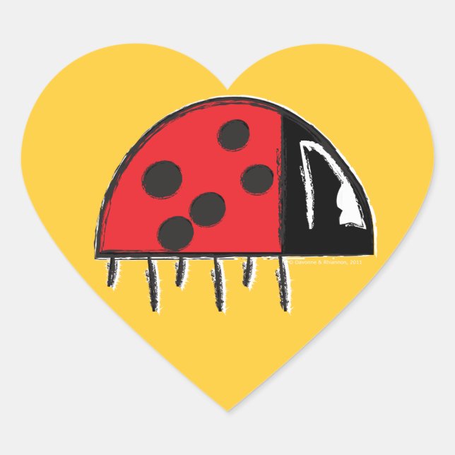 Cœur Sticker cardiaque de Ladybug (Devant)