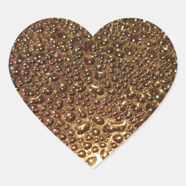 Cœur Sticker cardiaque goutte d'eau (Devant)