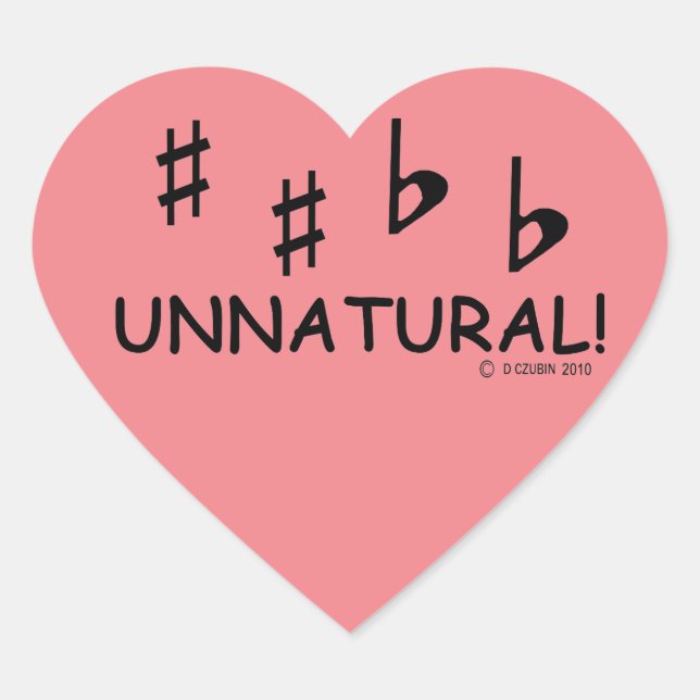 Cœur Sticker cardiaque non naturel (Devant)