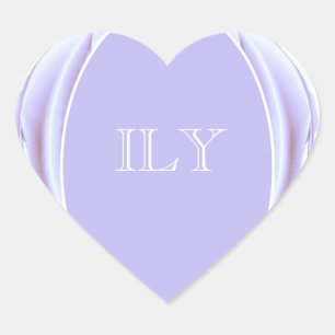 Cœur Sticker cardiaque Rose métallique
