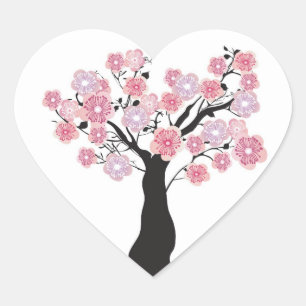 Cœur Sticker cerisier