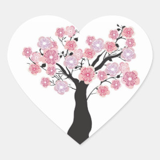 Cœur Sticker cerisier