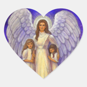Cœur Sticker Coeur Angel Guardian