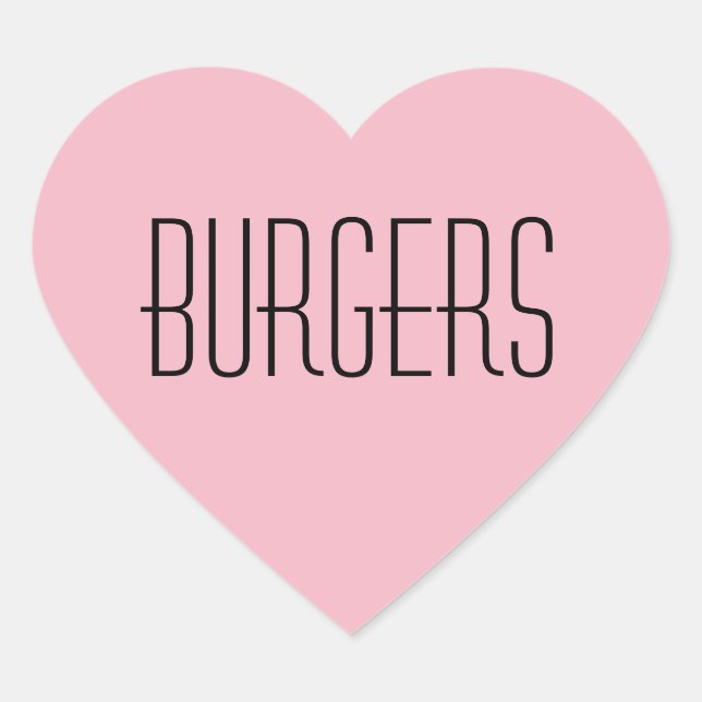 Cœur Sticker Coeur Burgers (Devant)