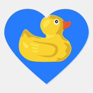 Cœur Sticker Coeur Canard