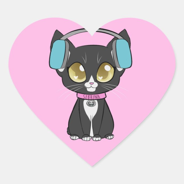 Cœur Sticker Coeur classique Sebrina (Devant)