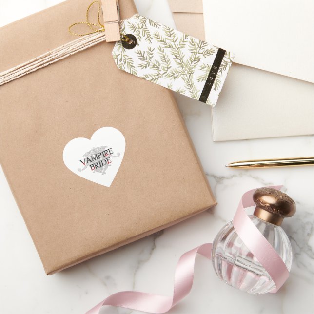 Cœur Sticker Coeur de Mariée Vampire (Cadeaux)