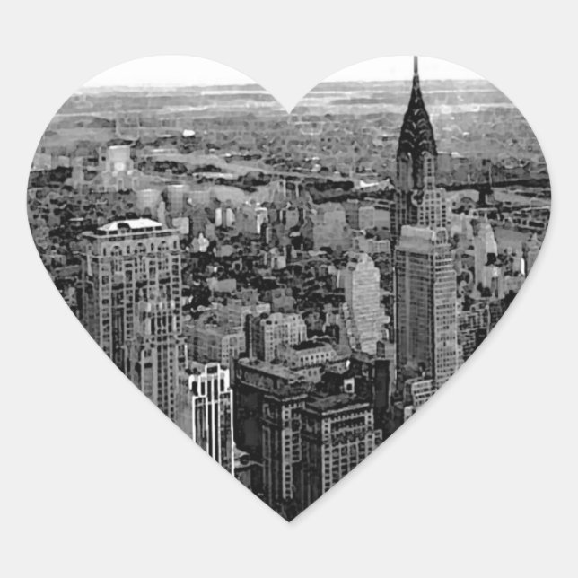 Cœur Sticker Coeur de New York (Devant)