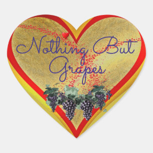 Cœur Sticker Coeur De Raisins