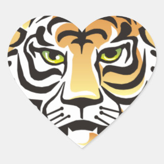 Cœur Sticker Coeur des yeux de tigre