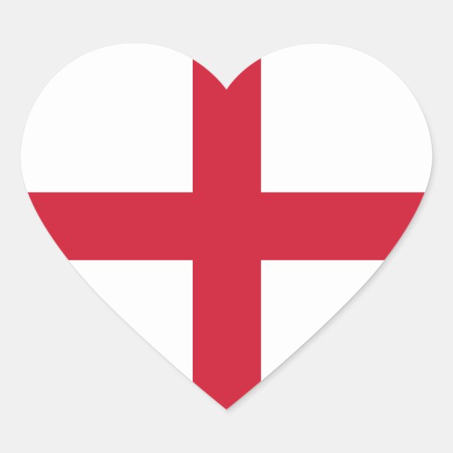 Cœur Sticker Coeur du drapeau anglais (Devant)