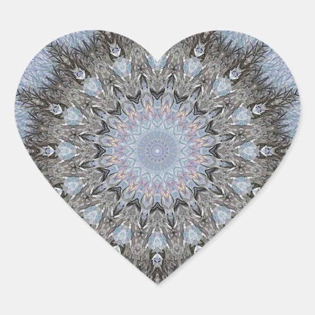 Cœur Sticker Coeur Mandala Dreamcatcher (Devant)