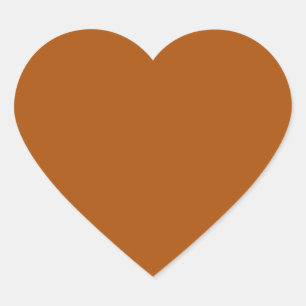 Cœur Sticker Coeur Orange Brûlé